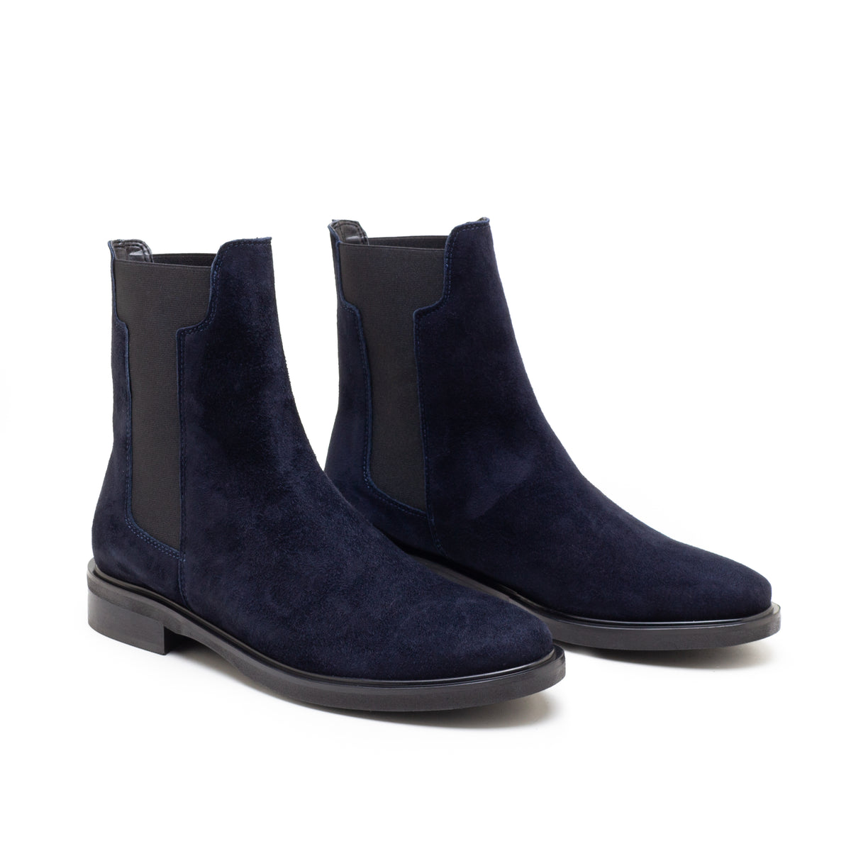 Club Monaco Chelsea Boot Made in Italy Dark  Navy Blue Size 12 Navy Leather Chelsea Boots | La Coqueta Kids UK main image 3