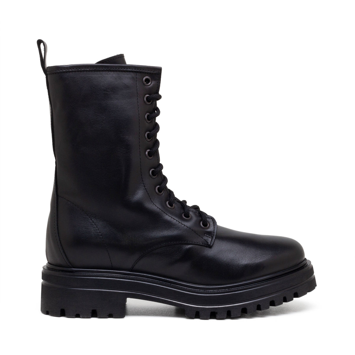 Aspen Combat Boots with Fur Lining | Michele Lopriore display picture 1