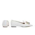 Elyse Pointy Loafer — Beige Gold Vittoria | Made in Italy · Michele Lopriore