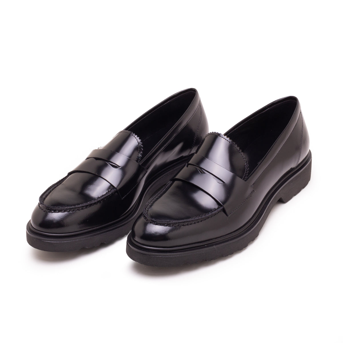 Brush Black Leather