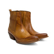 Tucson Texan Boot — Tan Leather side view | Michele Lopriore