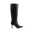 Carolina Stiletto Boots — Leather Black