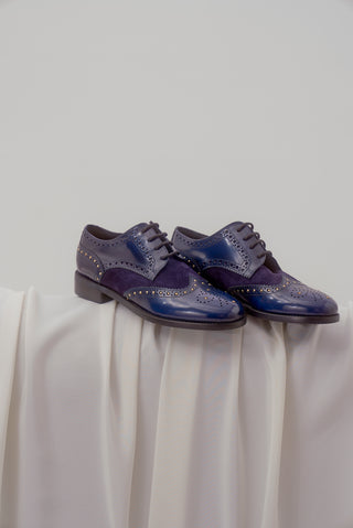 Brush Leather/Suede Blue