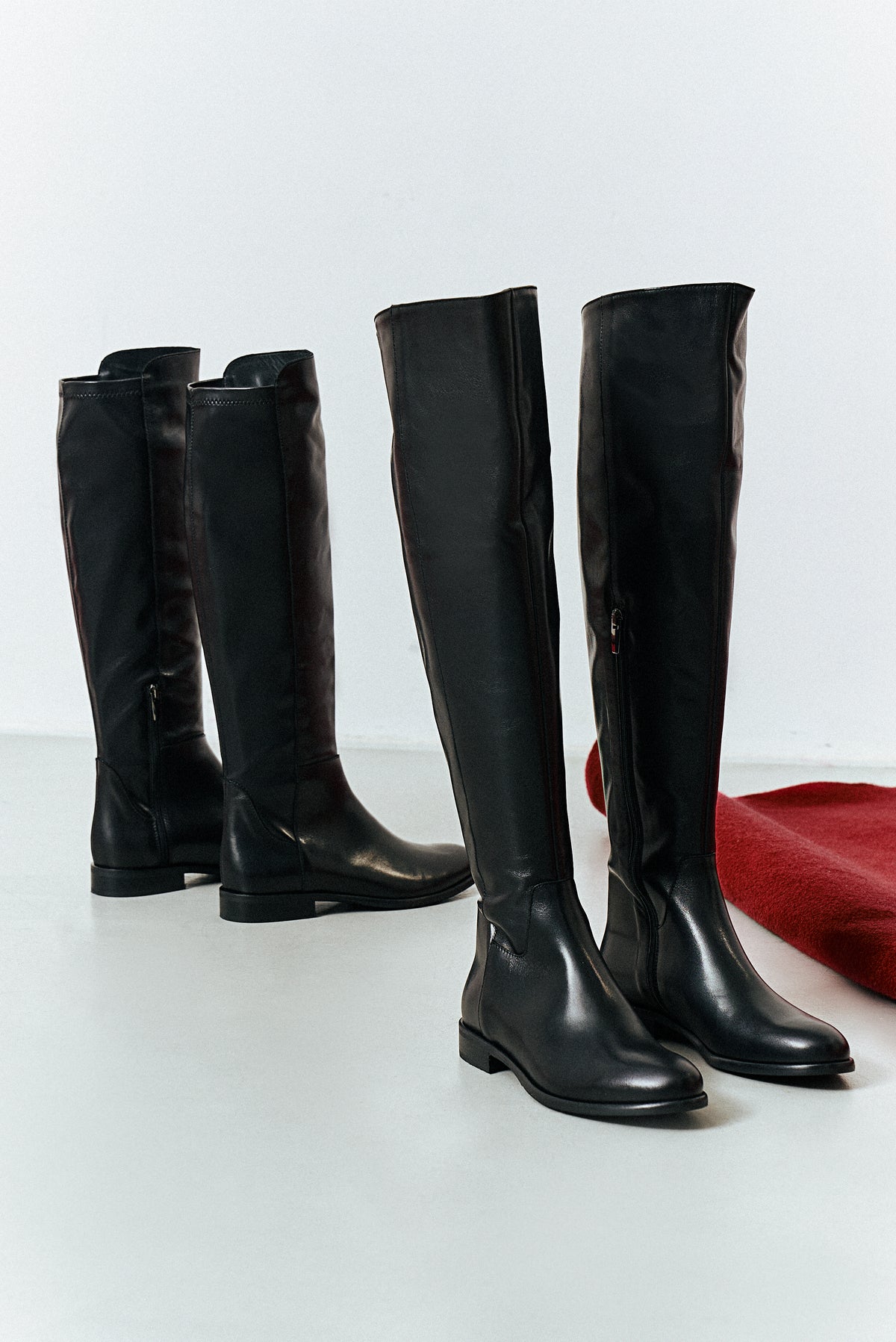 black leather
