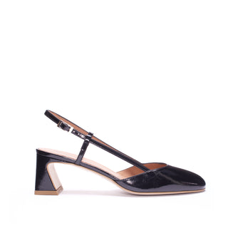 Rita Sling Back — Black Patent Leather | Made in Italy · Michele Lopriore