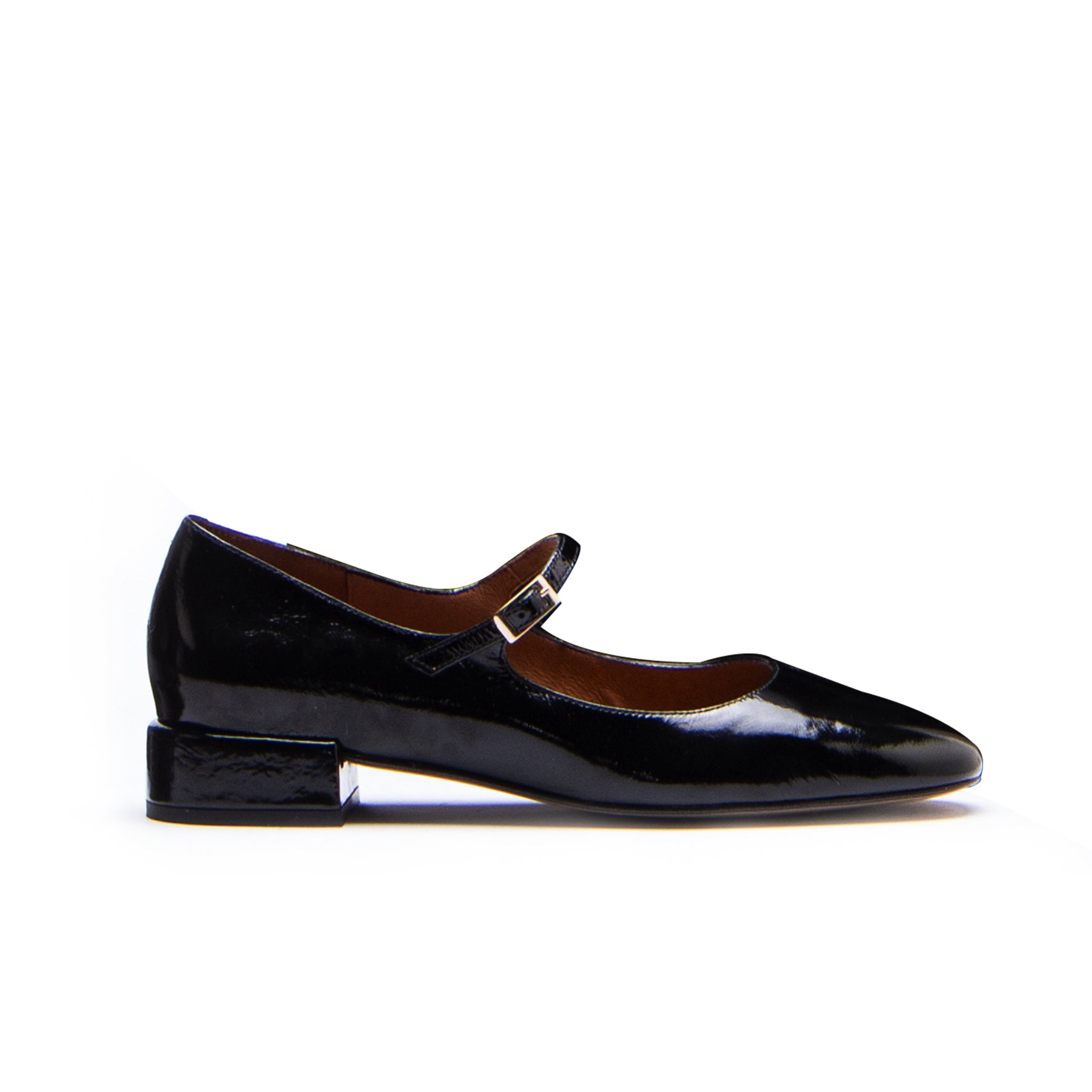 Jeanine Patent Block-Heel Mary Jane | Michele Lopriore