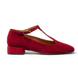 Janette Mary Jane — Burgundy Suede | Made in Italy · Michele Lopriore