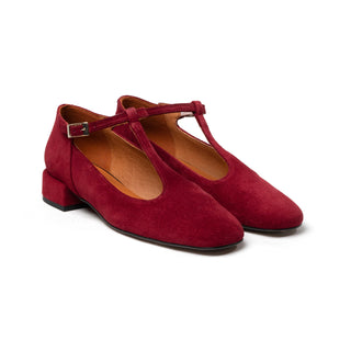 Janette Mary Jane — Burgundy Suede | Made in Italy · Michele Lopriore