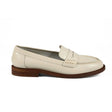 Elsa Penny Loafer — Ivory Brush Leather | Made in Italy · Michele Lopriore
