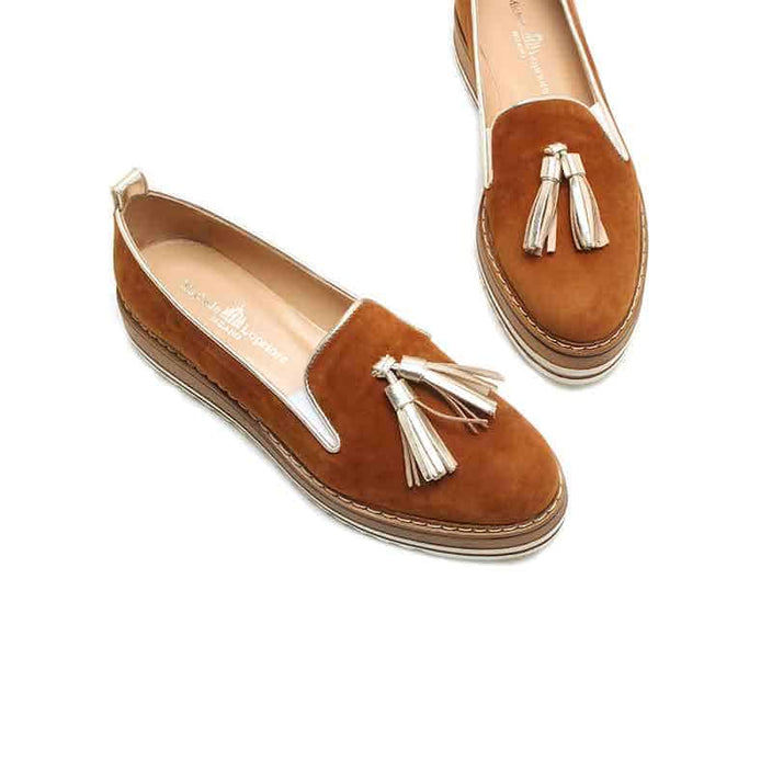 Cassidy Loafer — Camoscio Cuoio back view | Michele Lopriore