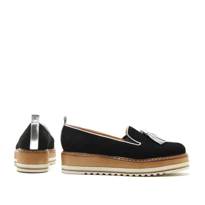 Cassidy Loafer — Camoscio Nero side view | Michele Lopriore