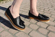 Cassidy Loafer — Nappa Nera worn | Michele Lopriore