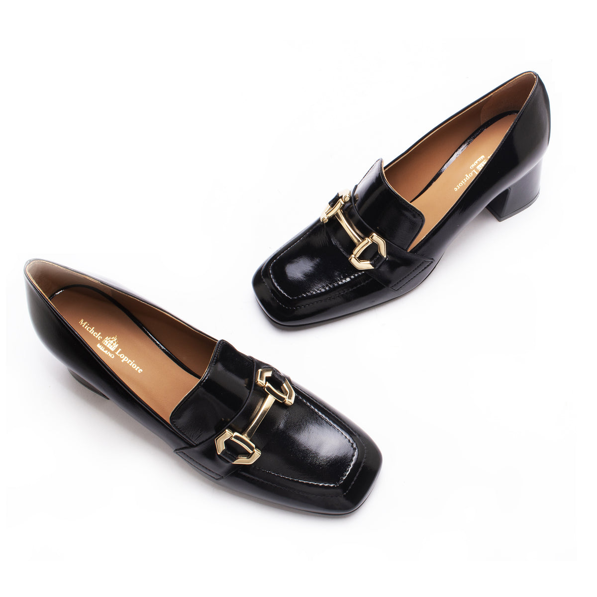 Cameron Block-Heel Italian Pump | Michele Lopriore