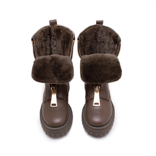 MINSK COMBAT BOOT WITH FUR