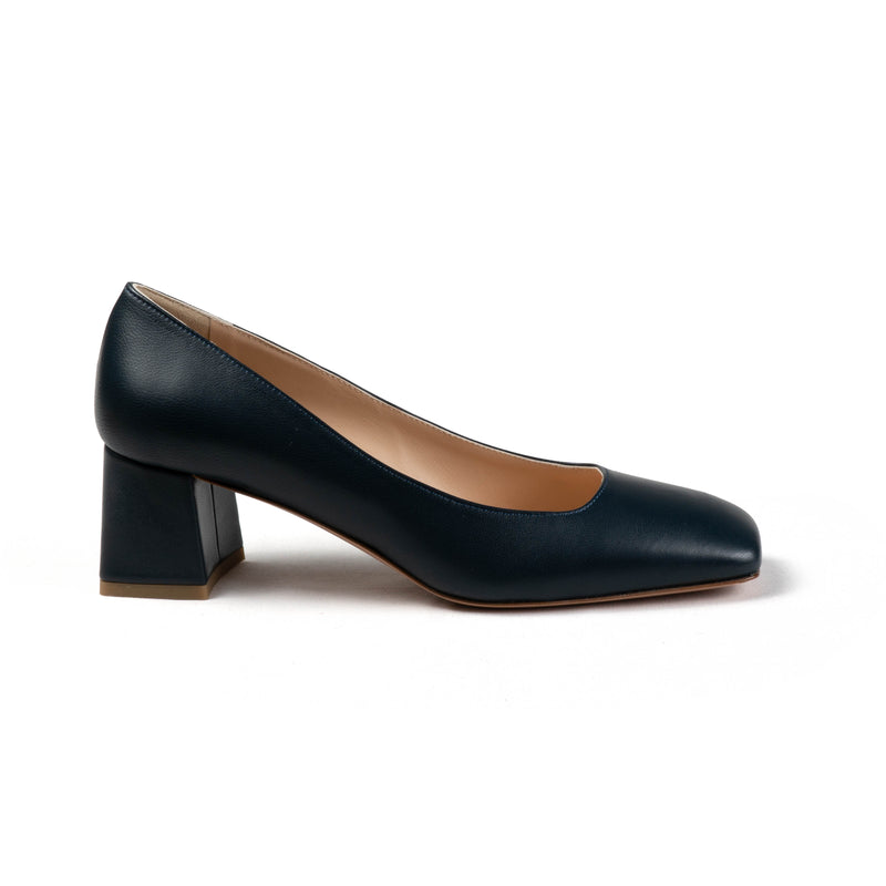 POLLY BLOCK HEEL PUMPS