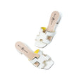 Ponza Sandals — White Leather back view | Michele Lopriore