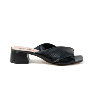 Magenta Sandals — Black Leather | Michele Lopriore