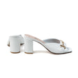 Felicia Mules — White Leather side view | Michele Lopriore