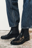 patent leather black