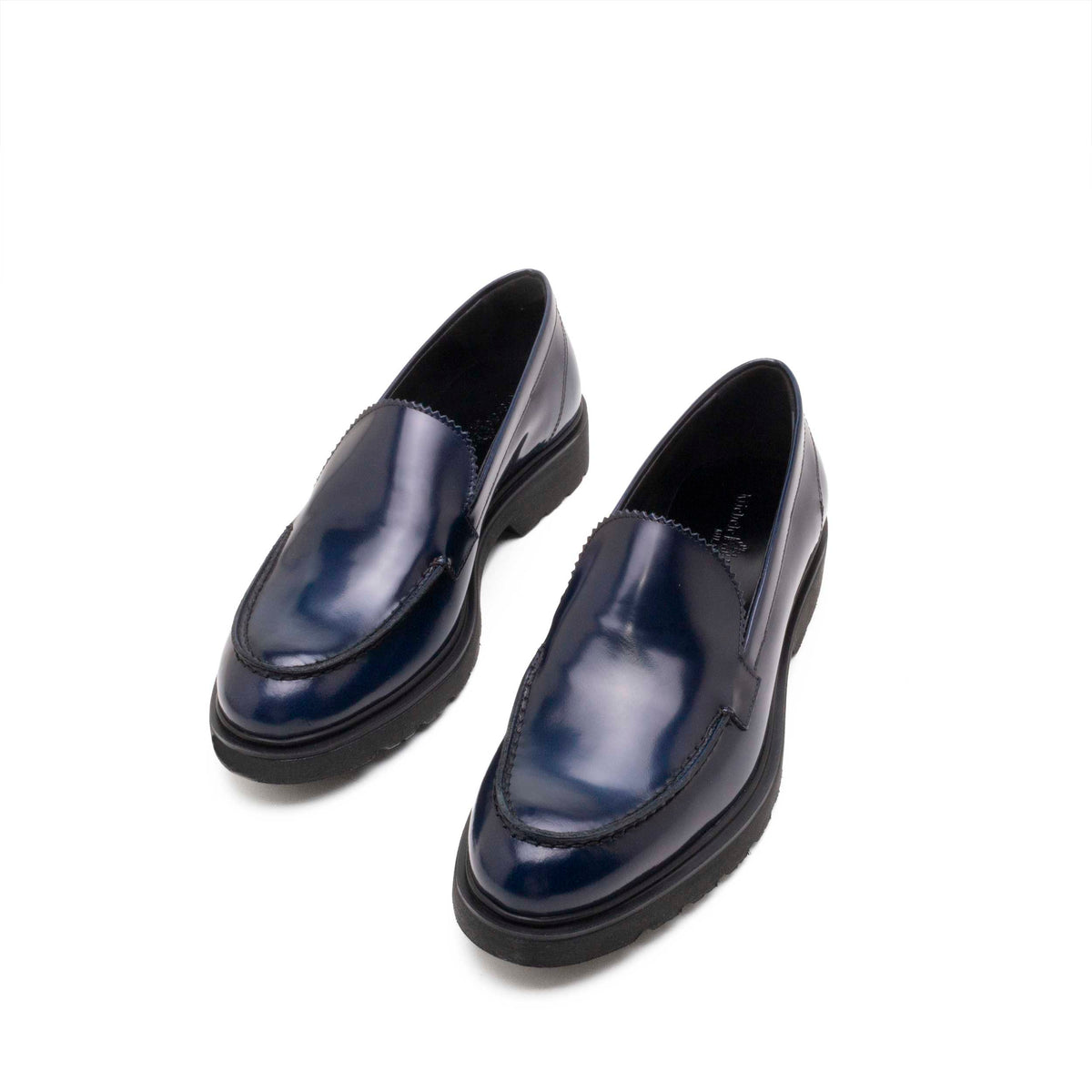 Brush Blue Leather
