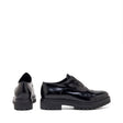 Joa Slip On Loafers — Brush Leather Black side view | Michele Lopriore