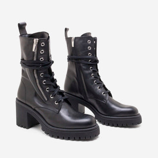 Moscow Combat Boots — Black Leather | Made in Italy · Michele Lopriore