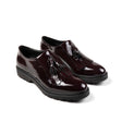 bordeaux patent leather