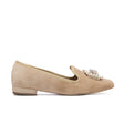 Athena Loafer — Beige Velvet | Made in Italy · Michele Lopriore
