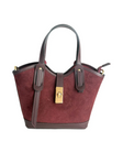 Amelie Mini Bag — Suede Burgundy | Made in Italy · Michele Lopriore