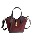 Amelie Mini Bag — Suede Burgundy front | Michele Lopriore