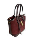 Amelie Mini Bag — Suede Burgundy back | Michele Lopriore