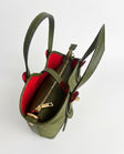 Amelie Mini Bag — Suede Military detail | Michele Lopriore