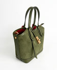 Amelie Mini Bag — Suede Military interior | Michele Lopriore