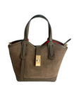 Amelie Mini Bag — Suede Taupe | Michele Lopriore