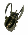 Amelie Mini Bag — Croco Military Green side | Michele Lopriore