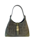 Serene Mini — Croco Military suede shoulder bag | Made in Italy · Michele Lopriore