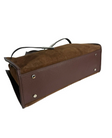 Camberra Tote Bag — Suede Cioccolato back | Michele Lopriore
