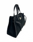 Camberra Tote Bag — Suede Black side | Michele Lopriore