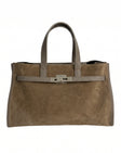 Camberra Tote Bag — Suede Taupe | Michele Lopriore