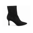 Carolina Stiletto Booties — Suede Black