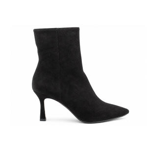 Carolina Stiletto Booties — Suede Black
