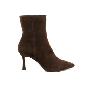 Carolina Stiletto Booties — Suede Brown