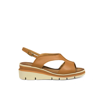 AMALFI Wedge Sandal — Nappa Cuoio