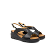 AMALFI Wedge Sandal — Nappa Nera