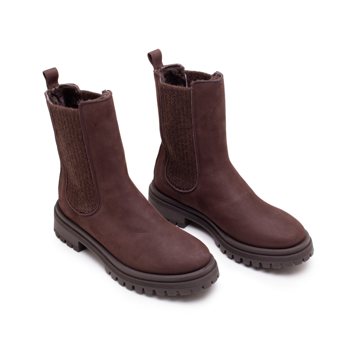 LONDON CHELSEA BOOT WITH FUR