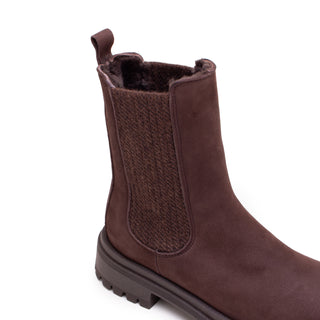 LONDON CHELSEA BOOT WITH FUR