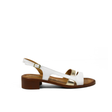 CAPRI Slingback Sandal — Nappa Bianco/Platino