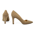 Catarina Pump — Beige Suede back view | Michele Lopriore