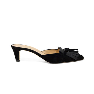 Padua Mules — Black Suede | Michele Lopriore