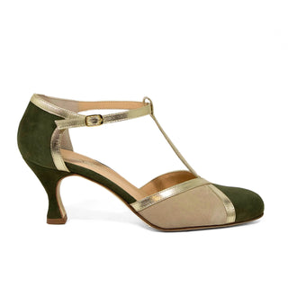 ARIANNA T LACE PUMP